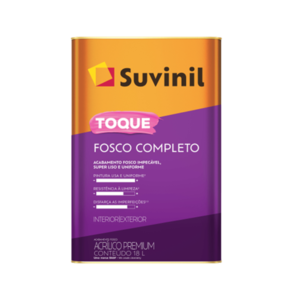 Tinta Acrílico Toque Fosco Completo Suvinil Branco Neve 18L