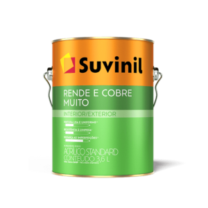 Tinta Acrílica Rende e Cobre Muito Fosco Branco Neve Suvinil 3,6L