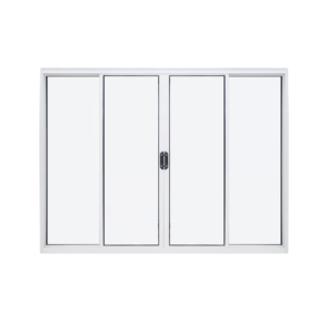 JANELA ALUMÍNIO  1,00 X 1,00 4 FOLHAS SEM BASCULANTE RETA BRANCA