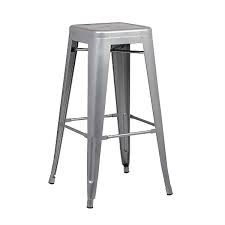 BANQUETA GOOD ALTA DE METAL IRON CINZA