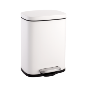 Lixeira Aço Inox Good Prime Branca Com Pedal 5l