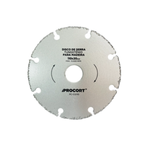 Disco Corte De Madeira Tungstênio 110mm Procort