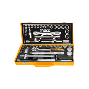 Jogo De Soquetes Com Encaixe 1/2" C/24 Peças Ingco Hkts0243
