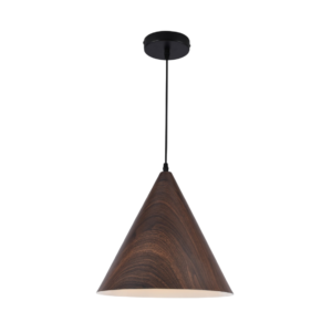 Luminária Pendente Cone Imbuia 30cm Good Iluminação GI-156-1M