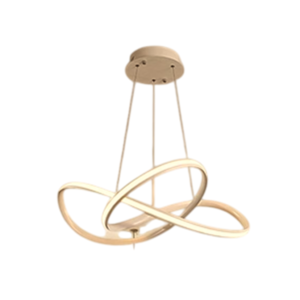 Luminária Pendente Espacial Gold 30W 55cm Good Iluminação GI-20139-1GD