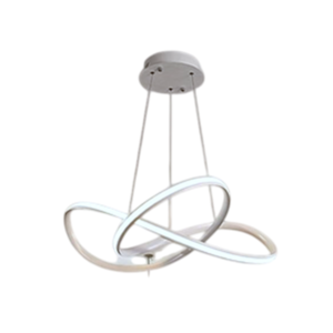 Luminária Pendente Espacial Branca 30W 55cm Good Iluminação GI-20139-1WH