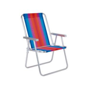 Cadeira de Praia Alta Alumínio MOR - Ref 2255