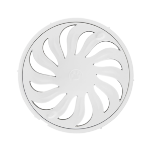 Grelha Redonda Abre e Fecha Branca DN100 Tigre