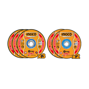 Jogo De Discos De Corte E Desbaste 3” C/5 Pc Ingco Mcd303768