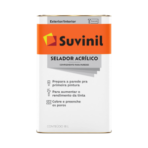 Selador Acrílica Incolor 18lt Suvinil
