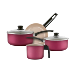 Jogo De Panelas Magnific Cerejeira Com Tampa Vidro Com 4 Pçs Panelux