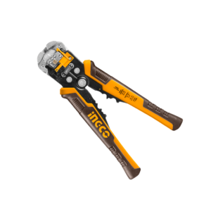 ALICATE AUTOMÁTICO 4 EM 1 PARA ELETRICISTA - CORTAR, DECAPAR, CRIMPAR E DETECTOR DE TENSAO 8.1/4" INGCO HWSP102429