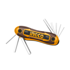 JOGO CHAVE HEXAGONAL TIPO CANIVETE 8 PC INGCO HHK14081