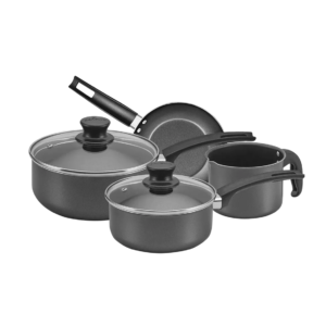 Jogo De Panelas Magnific Grafite Com Tampa Vidro Com 4 Pçs Panelux