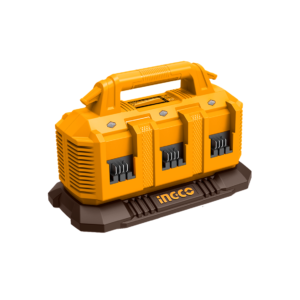 CARREGADOR DE BATERIA 6 PORTAS 4.0 AH INTELIGENTE ÍON-LÍTIO 20V BIVOLT INGCO FCLI2064-9