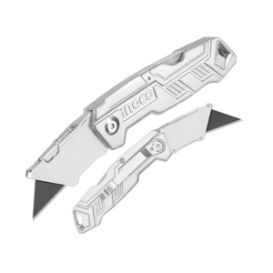 ESTILETE DOBRÁVEL ALUMÍNIO C/5 LÂMINAS 61X19MM INGCO HUK6236