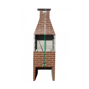 Churrasqueira Concreto Média 65 Cm Tijolinho Chocolate C/ Grelha Paraná