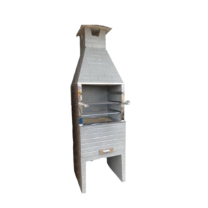 Churrasqueira Concreto Média 65 Cm Tijolinho Prata C/ Grelha Paraná