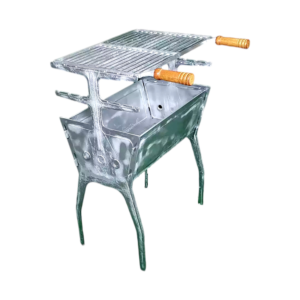 Churrasqueira Alumínio Fundido C/ Grelha Desmontável Alta Mundial