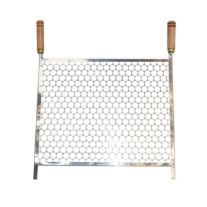 Grelha Churrasco Inox 40 Cm Larg X 50 Cm Comp Cabo Mad Ribeiro