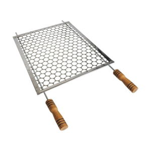 Grelha Churrasco Zincada 40cm Larg X 50 Cm Comp Petropolis