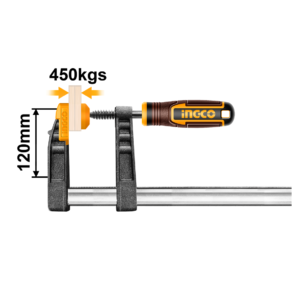 GRAMPO SARGENTO PROFISSIONAL 120X800MM 450KG INGCO HFC021203