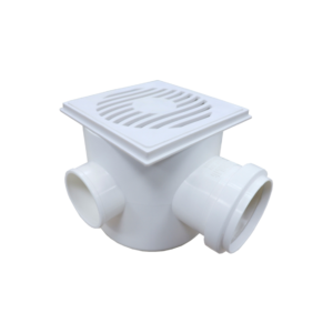 CAIXA SIFONADA 100X100X50 QUADRADA BRANCA 20102001 PLASTILIT