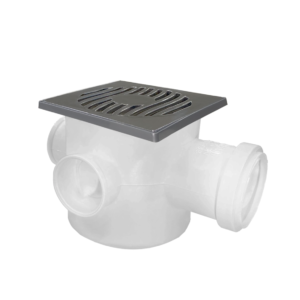 CAIXA SIFONADA 100X100X50 QUADRADA CROMADA 2012011 PLASTILIT