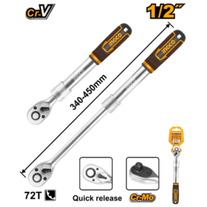 CHAVE CATRACA 1/2" 340-450MM EXTENSIVEL INGCO HRTH08128L