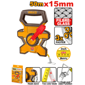 TRENA DE FIBRA LONGA CAIXA ABERTA 50MX15MM INGCO HFMT1850