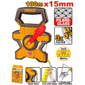 TRENA DE FIBRA LONGA CAIXA ABERTA 100MX15MM INGCO HFMT18100