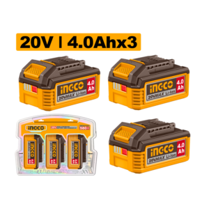 KIT BATERIA 20V 4.Ah C/3PC INGCO COSLI251296