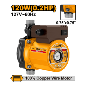 MINI BOMBA HIDRAULICA PRESSURIZADORA 120W 127V INGCO USCM120-9